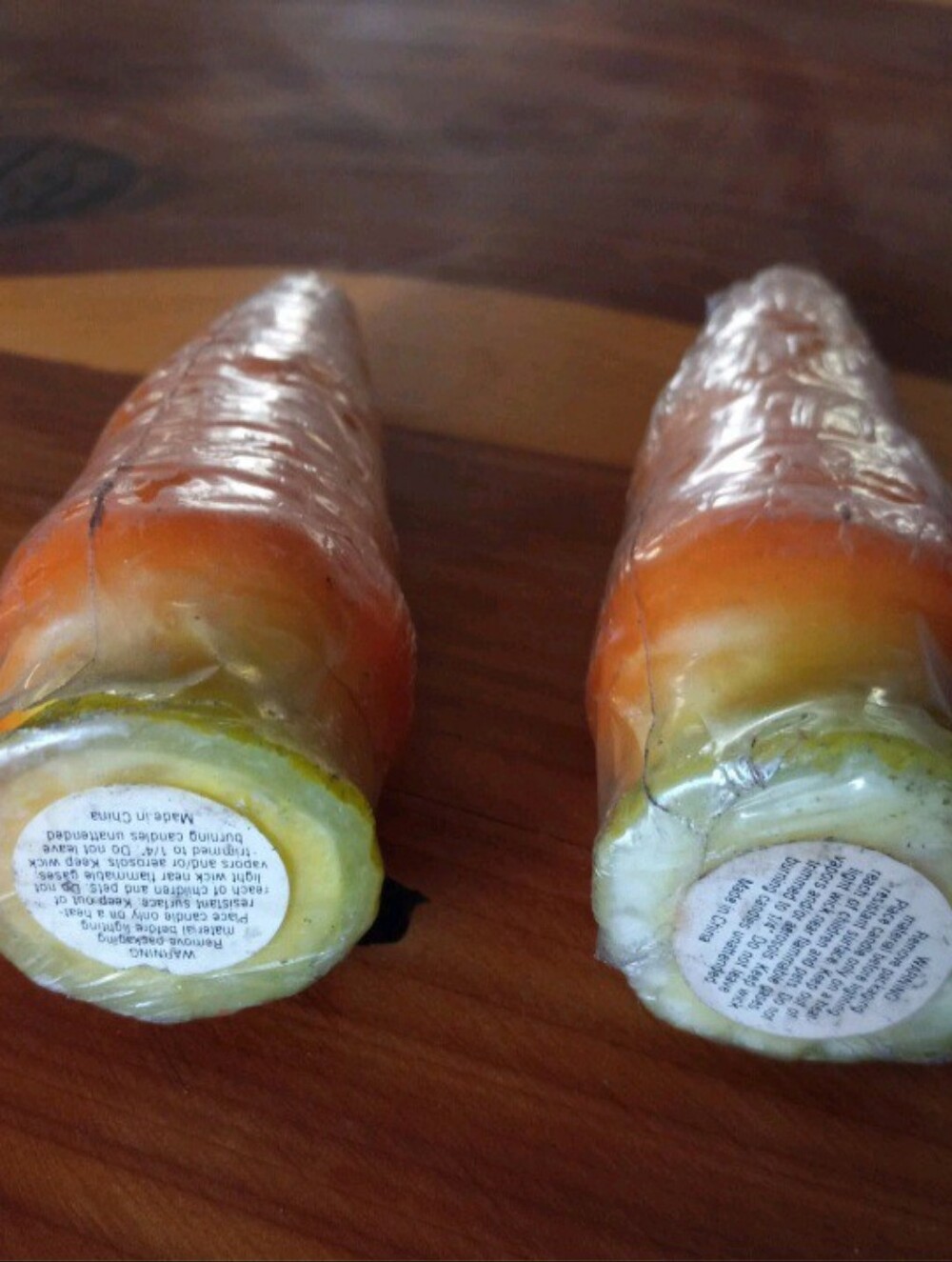 Farmhouse CountryVegetable Carrot, Pepper, Asparagus Shaped Wax Candles 4 Pc Lot - Picture 3 of 9
